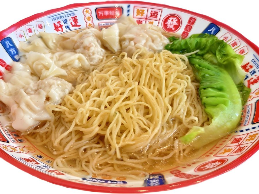 Fresh prawn pork wonton noodle